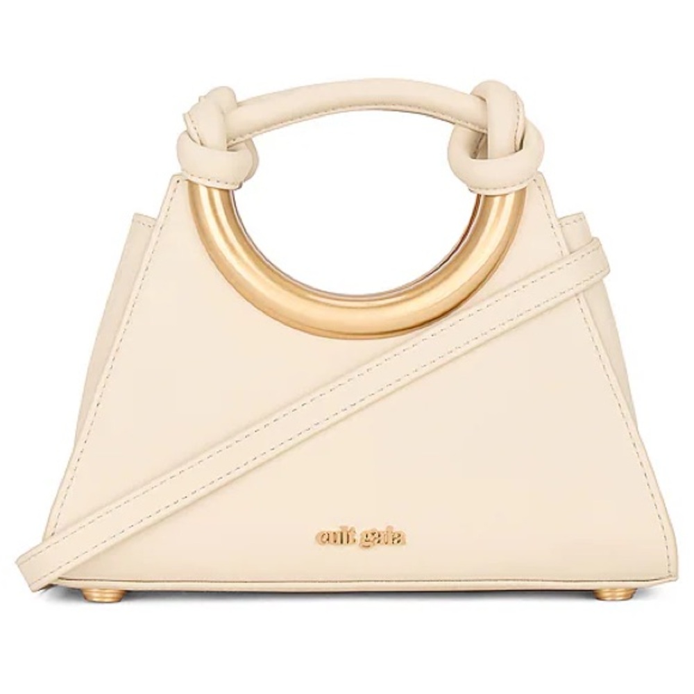 Cult Gaia Nila Handbag with Gold Accents
